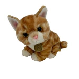AURORA Miyoni Tots 8" Plush Stuffed Animal Orange Tabby Kitten Cat Sitting